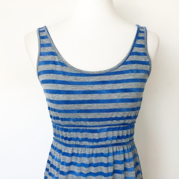 Prana Maxi Dress Blue Stripe Size XS Tie Die - Picture 3 of 8
